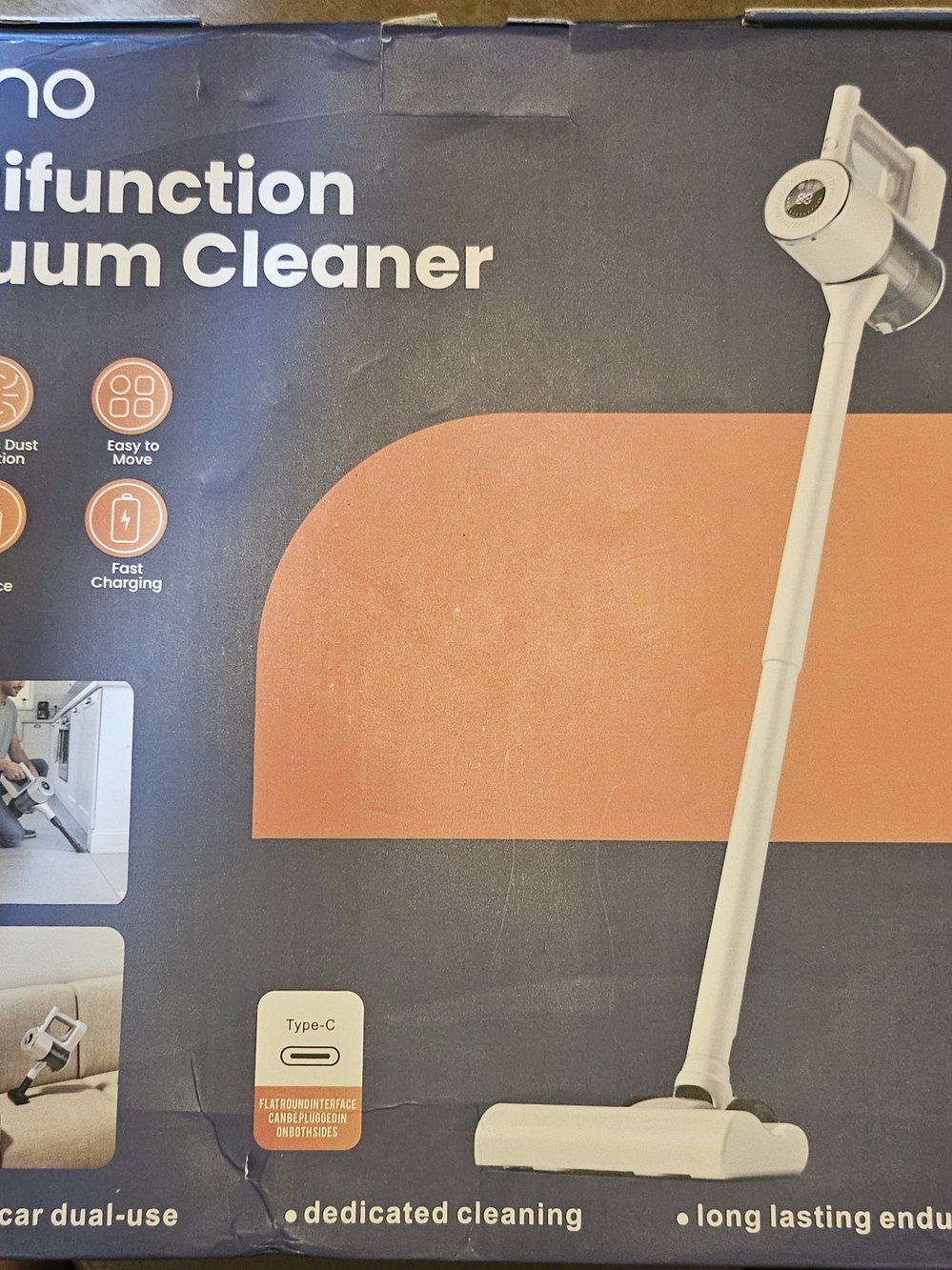 White Cordless Multifunction Vacuum Cleaner by